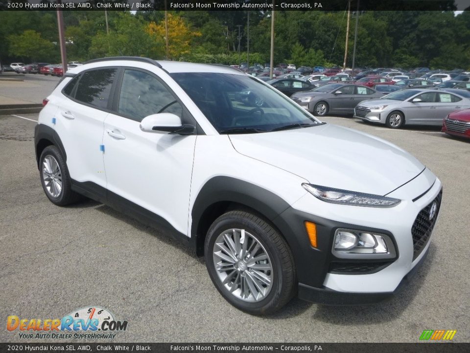 2020 Hyundai Kona SEL AWD Chalk White / Black Photo #3