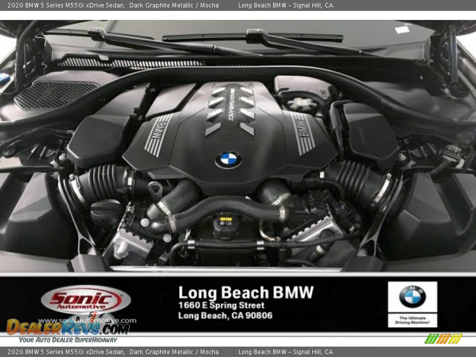 2020 BMW 5 Series M550i xDrive Sedan Dark Graphite Metallic / Mocha Photo #8