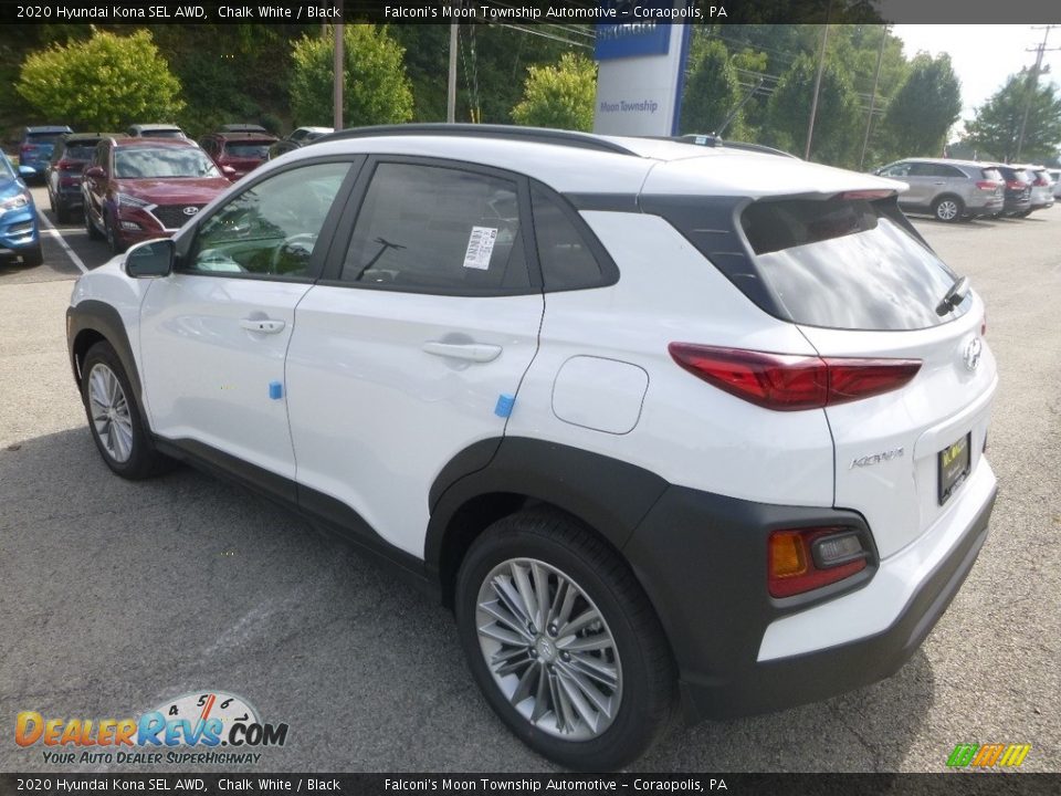 2020 Hyundai Kona SEL AWD Chalk White / Black Photo #6