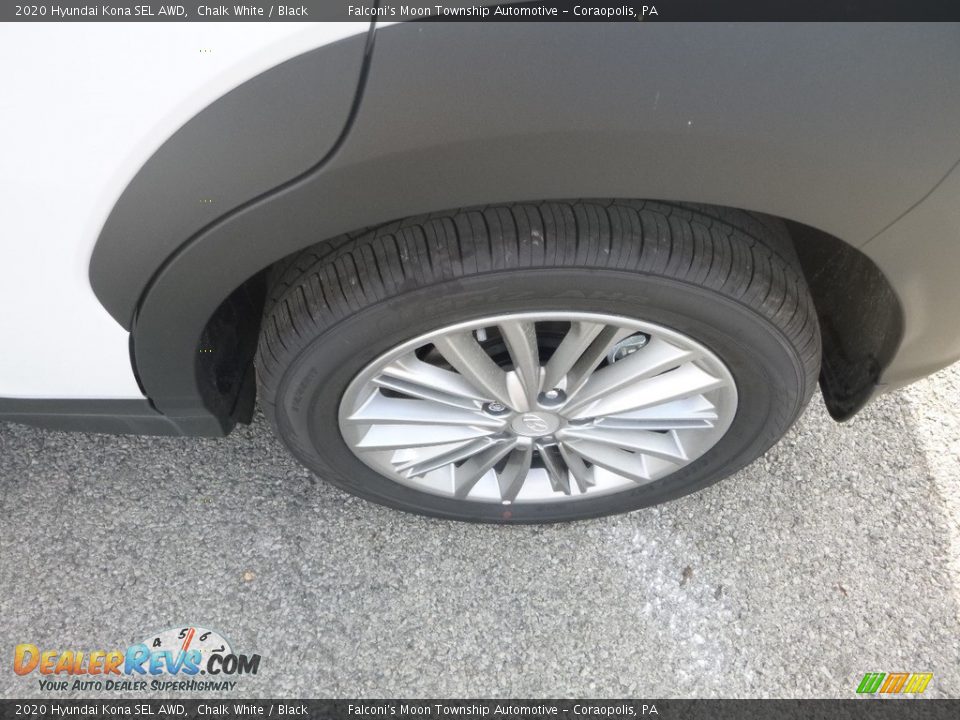 2020 Hyundai Kona SEL AWD Chalk White / Black Photo #7