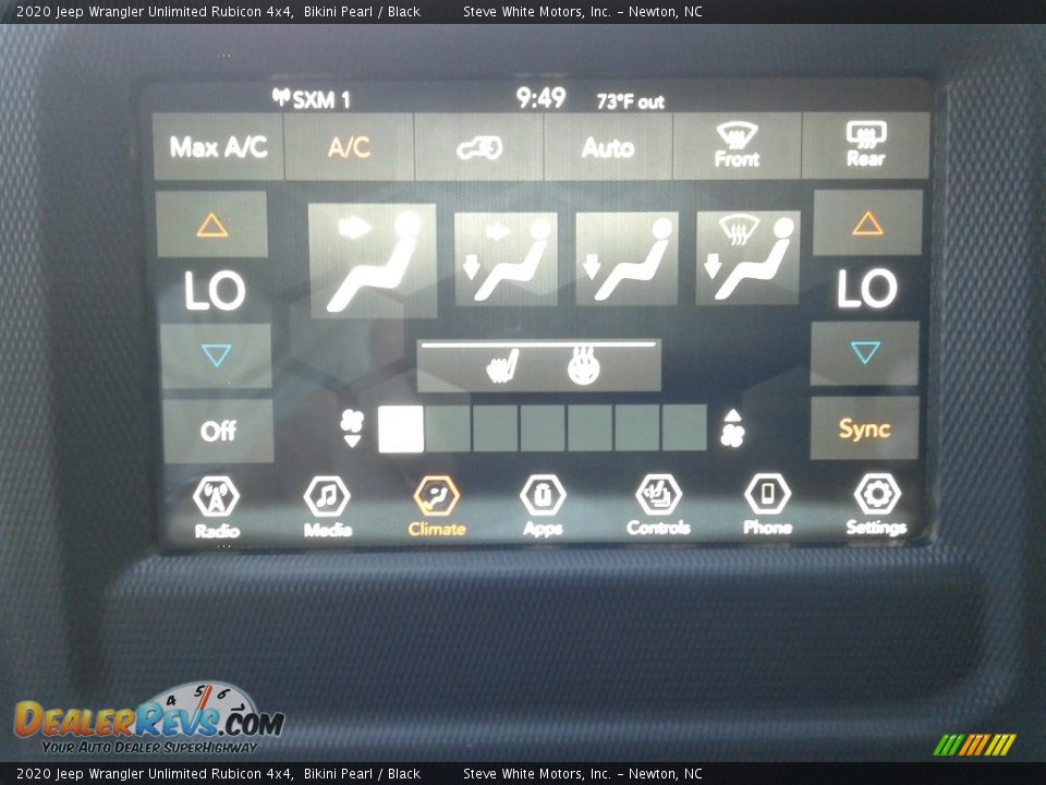 2020 Jeep Wrangler Unlimited Rubicon 4x4 Bikini Pearl / Black Photo #22