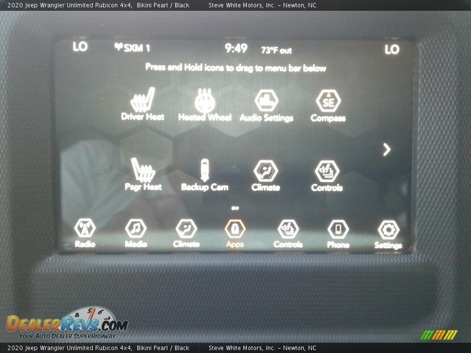 2020 Jeep Wrangler Unlimited Rubicon 4x4 Bikini Pearl / Black Photo #24