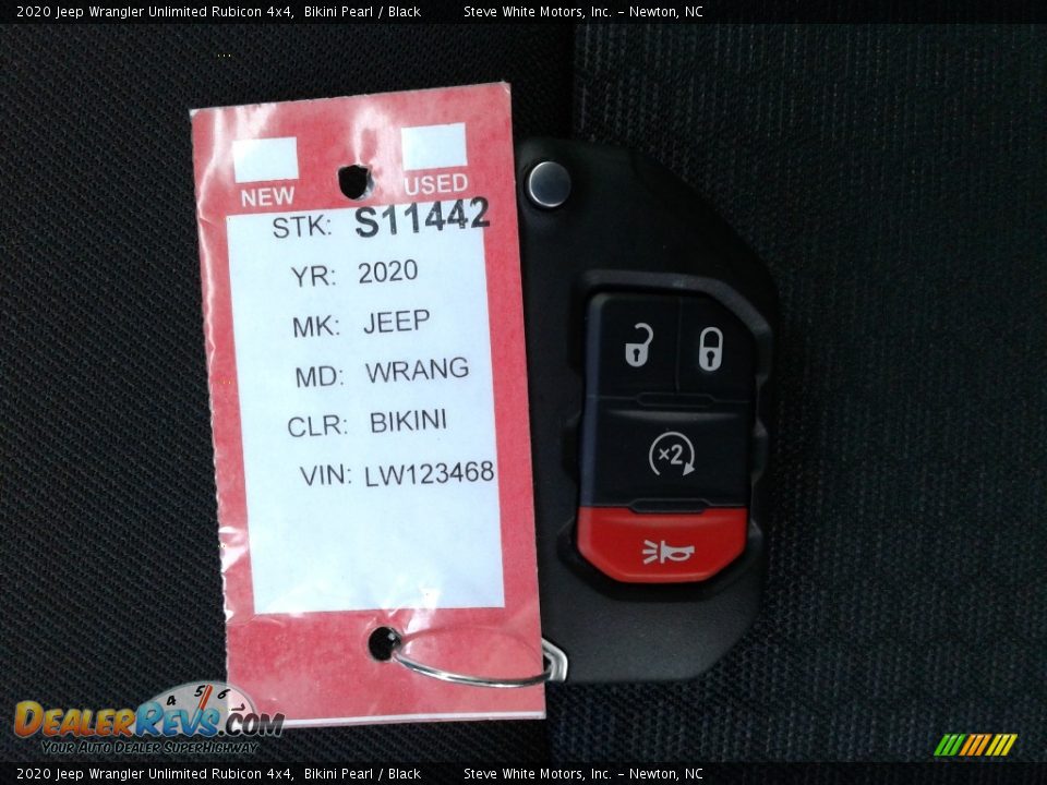 2020 Jeep Wrangler Unlimited Rubicon 4x4 Bikini Pearl / Black Photo #28