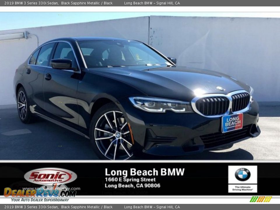 2019 BMW 3 Series 330i Sedan Black Sapphire Metallic / Black Photo #1