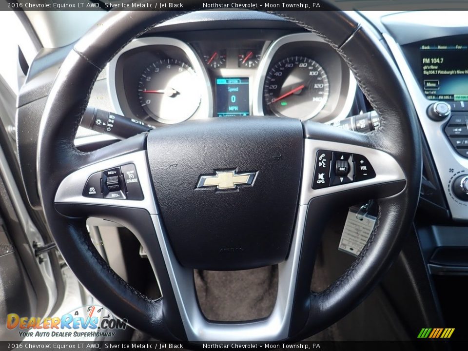 2016 Chevrolet Equinox LT AWD Silver Ice Metallic / Jet Black Photo #26