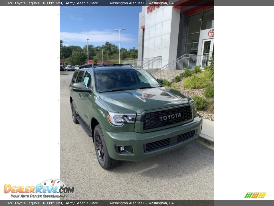 2020 Toyota Sequoia TRD Pro 4x4 Army Green / Black Photo #2