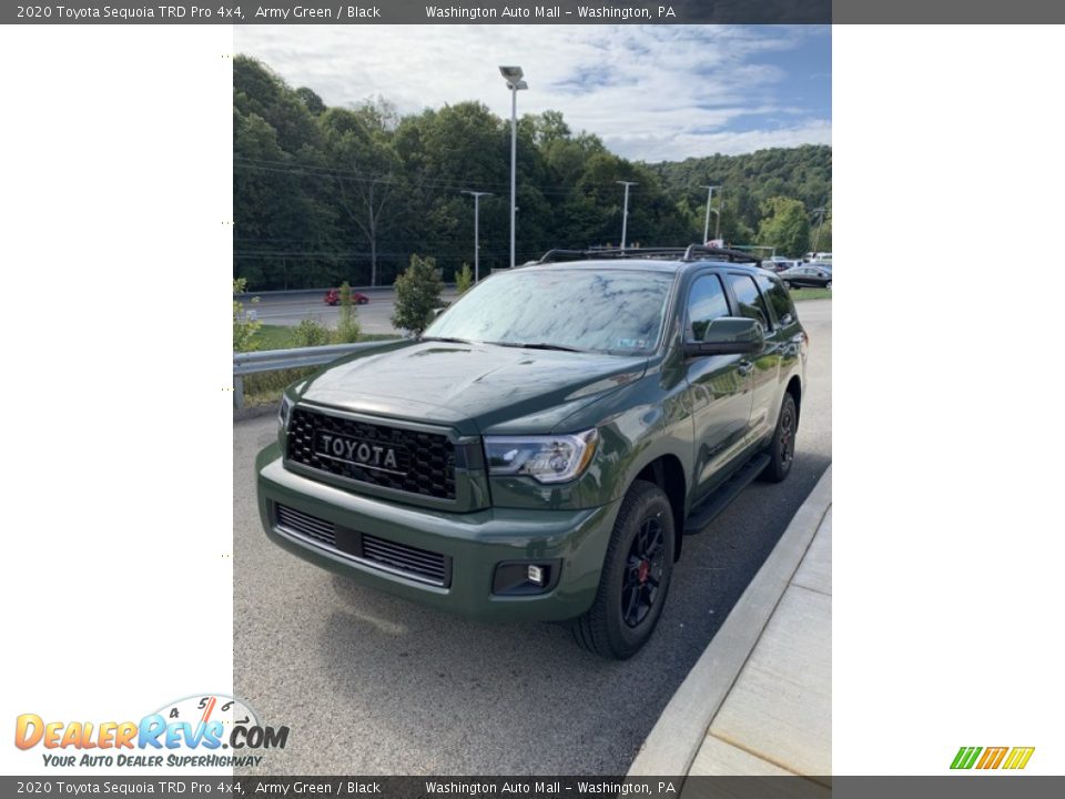 2020 Toyota Sequoia TRD Pro 4x4 Army Green / Black Photo #4