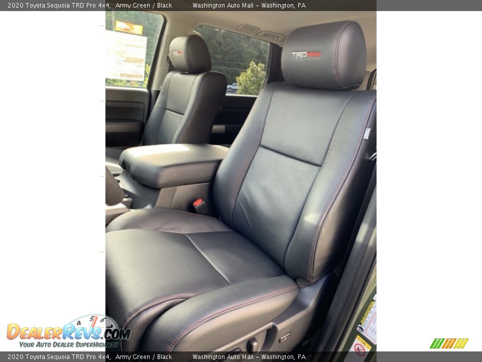 Front Seat of 2020 Toyota Sequoia TRD Pro 4x4 Photo #14