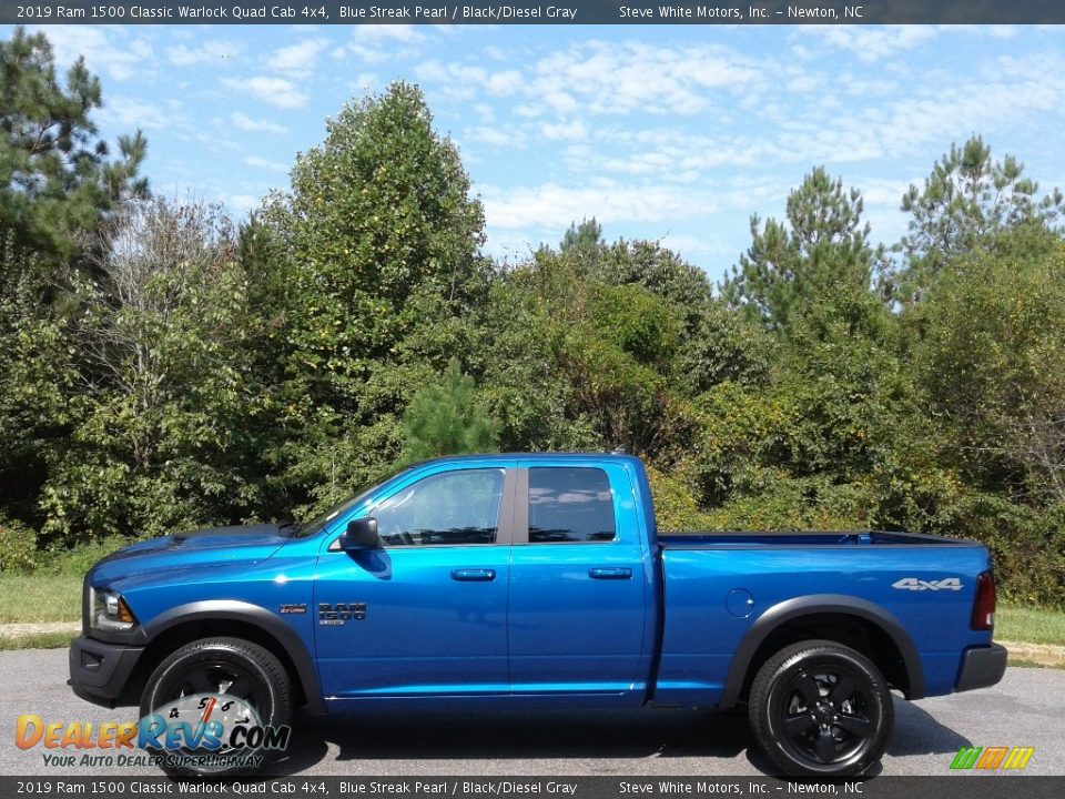 Blue Streak Pearl 2019 Ram 1500 Classic Warlock Quad Cab 4x4 Photo #1