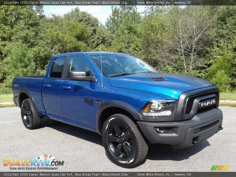 Blue Streak Pearl 2019 Ram 1500 Classic Warlock Quad Cab 4x4 Photo #4