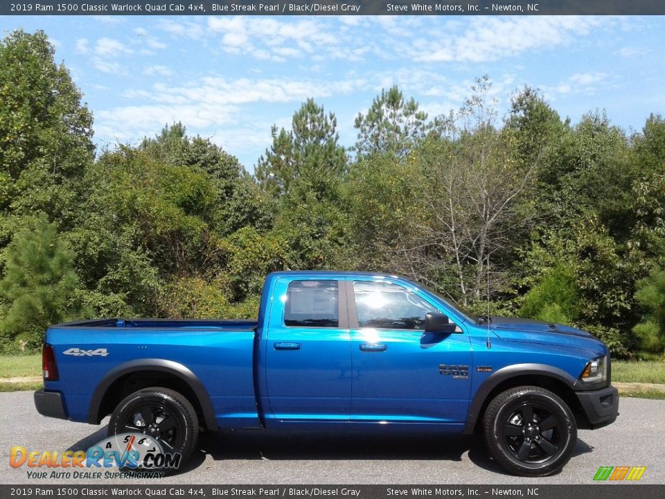 Blue Streak Pearl 2019 Ram 1500 Classic Warlock Quad Cab 4x4 Photo #5