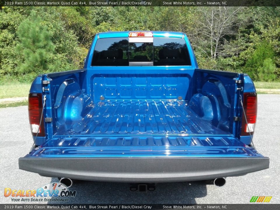 2019 Ram 1500 Classic Warlock Quad Cab 4x4 Blue Streak Pearl / Black/Diesel Gray Photo #12