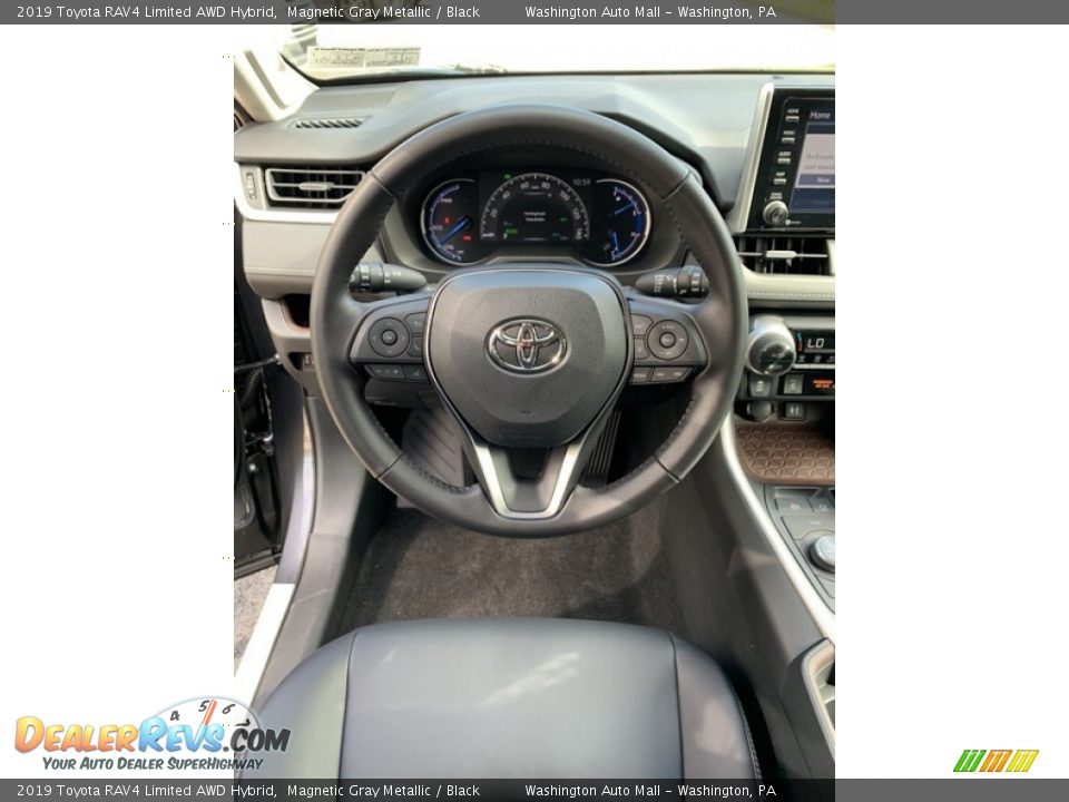 2019 Toyota RAV4 Limited AWD Hybrid Magnetic Gray Metallic / Black Photo #12