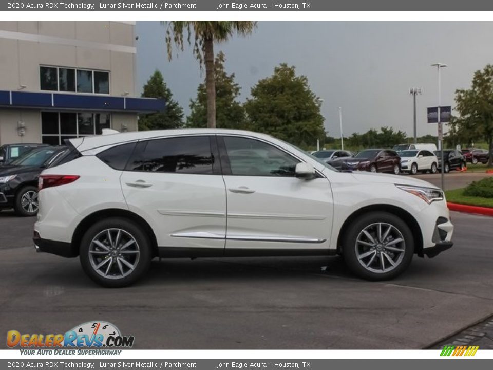 2020 Acura RDX Technology Lunar Silver Metallic / Parchment Photo #8