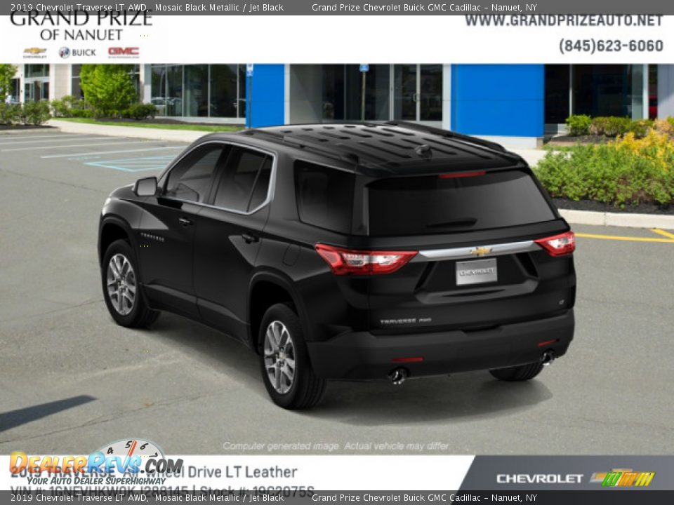 2019 Chevrolet Traverse LT AWD Mosaic Black Metallic / Jet Black Photo #3