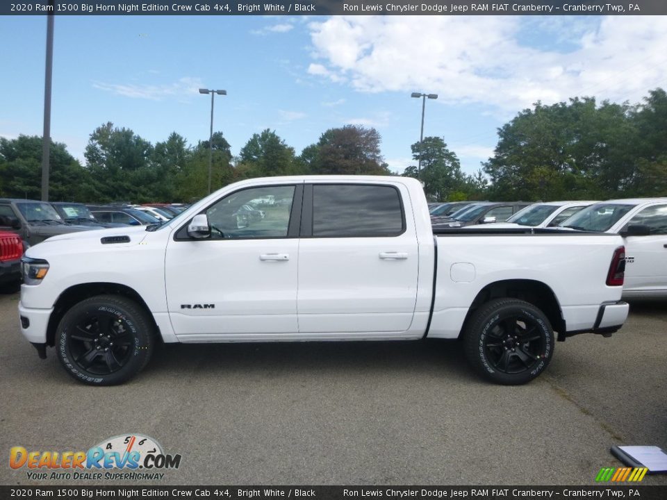 2020 Ram 1500 Big Horn Night Edition Crew Cab 4x4 Bright White / Black Photo #2