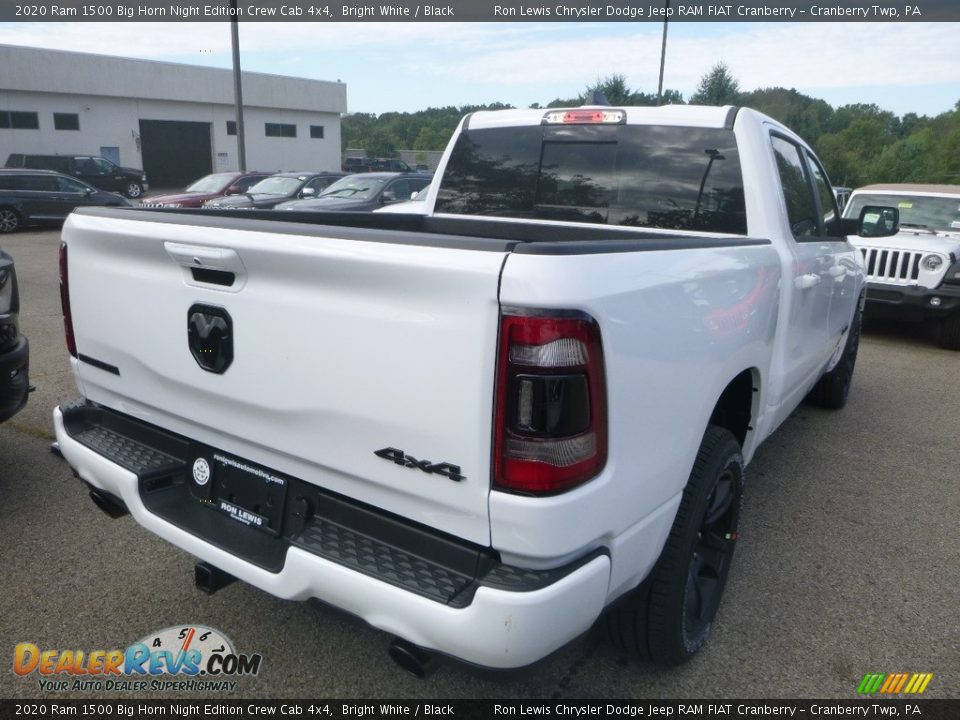 2020 Ram 1500 Big Horn Night Edition Crew Cab 4x4 Bright White / Black Photo #5