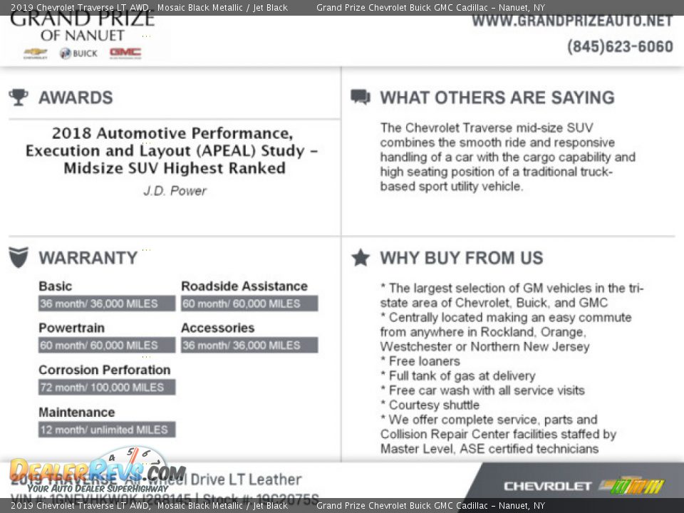 2019 Chevrolet Traverse LT AWD Mosaic Black Metallic / Jet Black Photo #9