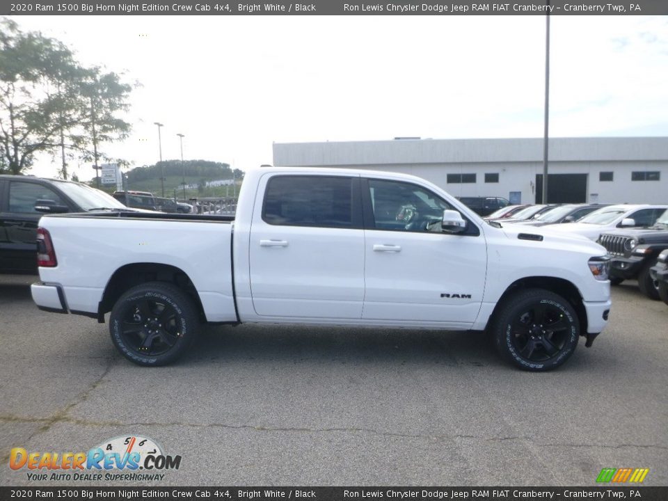 2020 Ram 1500 Big Horn Night Edition Crew Cab 4x4 Bright White / Black Photo #6