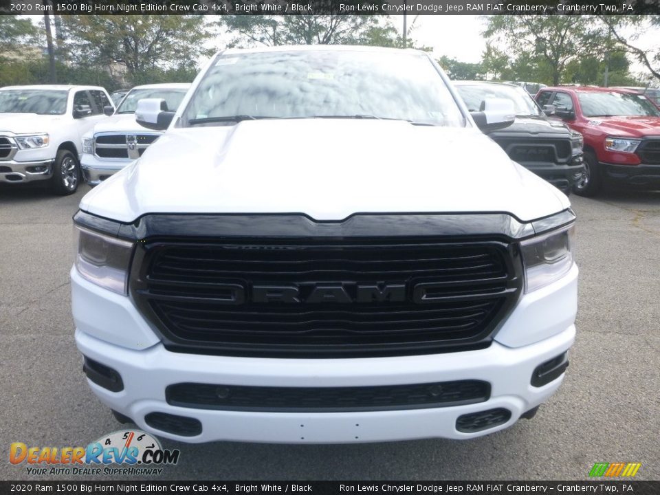 2020 Ram 1500 Big Horn Night Edition Crew Cab 4x4 Bright White / Black Photo #8