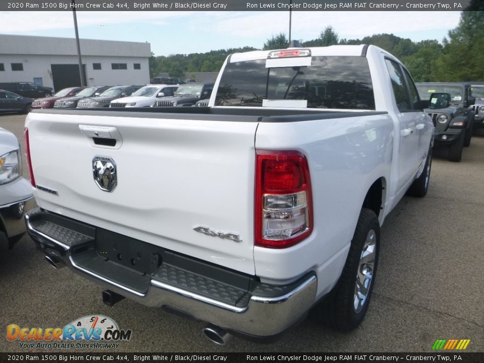 2020 Ram 1500 Big Horn Crew Cab 4x4 Bright White / Black/Diesel Gray Photo #5