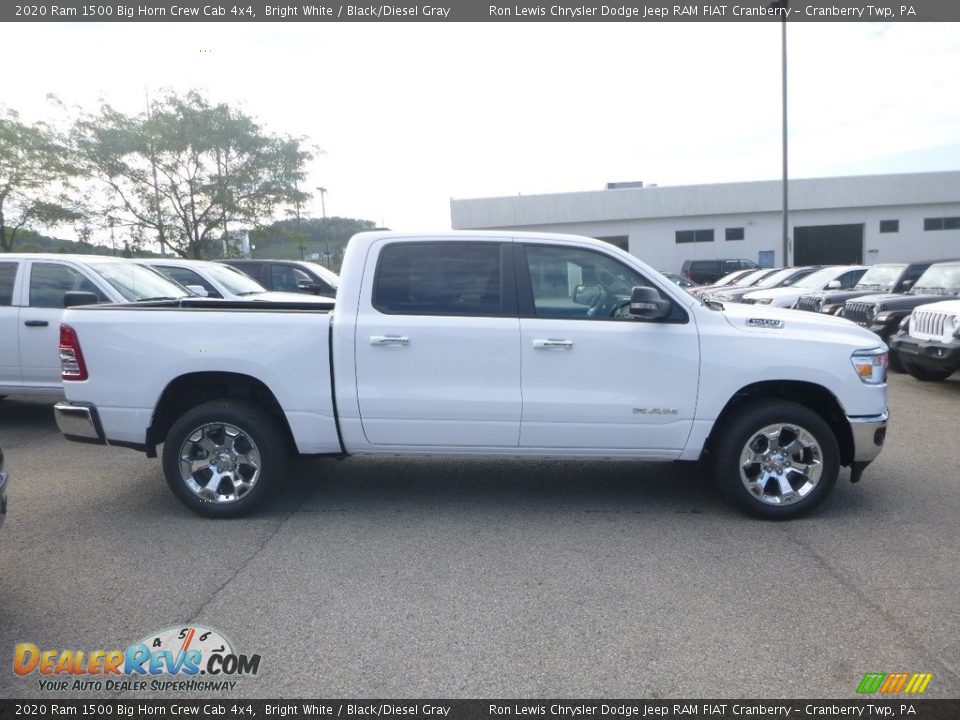 2020 Ram 1500 Big Horn Crew Cab 4x4 Bright White / Black/Diesel Gray Photo #6