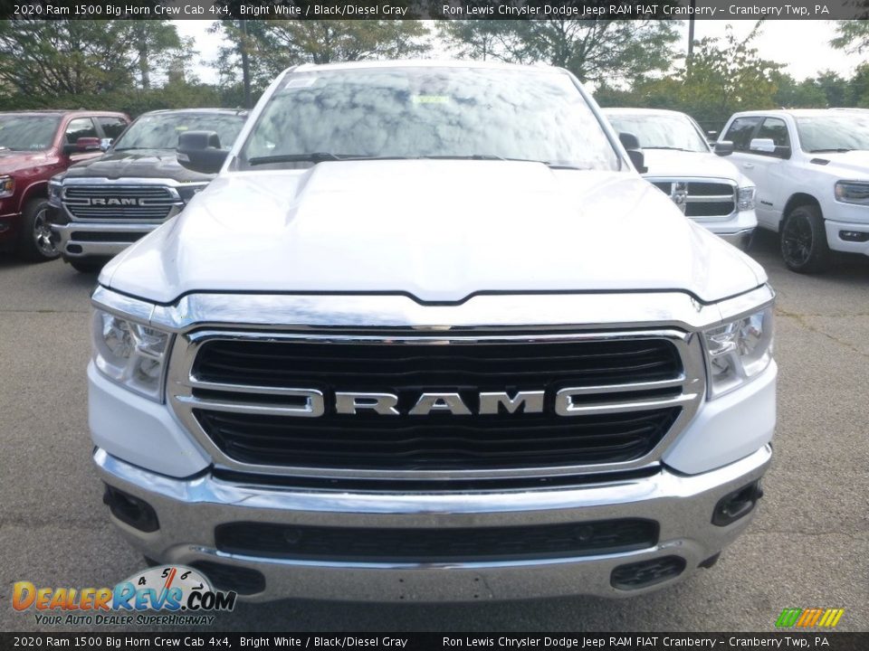 2020 Ram 1500 Big Horn Crew Cab 4x4 Bright White / Black/Diesel Gray Photo #8