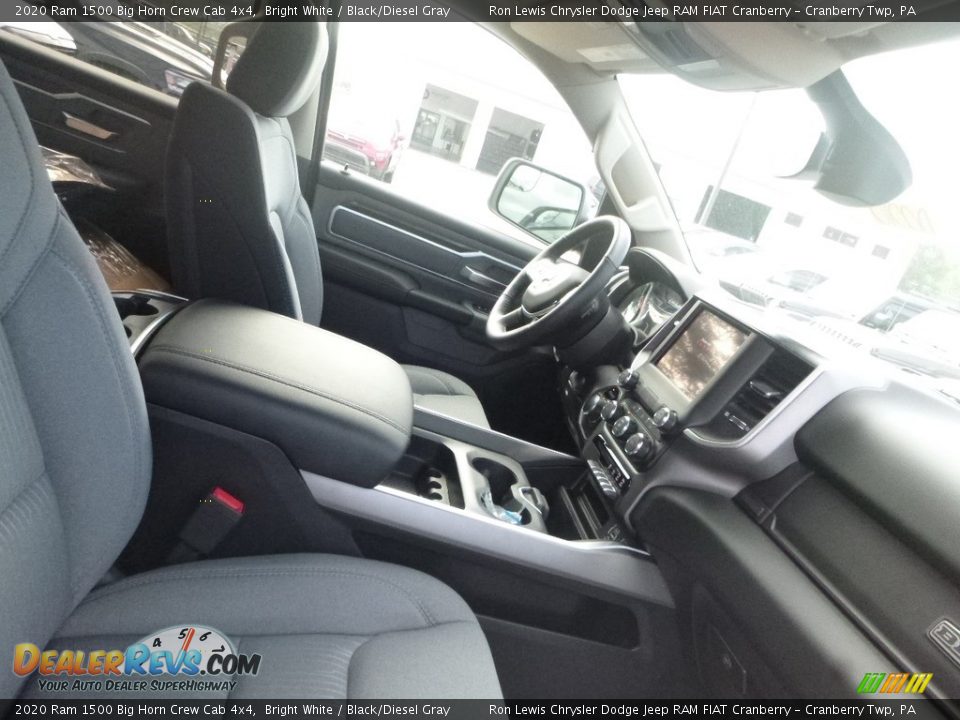 2020 Ram 1500 Big Horn Crew Cab 4x4 Bright White / Black/Diesel Gray Photo #10