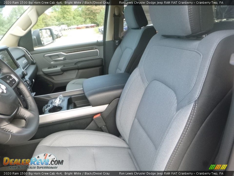 2020 Ram 1500 Big Horn Crew Cab 4x4 Bright White / Black/Diesel Gray Photo #13
