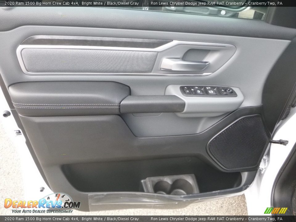 2020 Ram 1500 Big Horn Crew Cab 4x4 Bright White / Black/Diesel Gray Photo #14