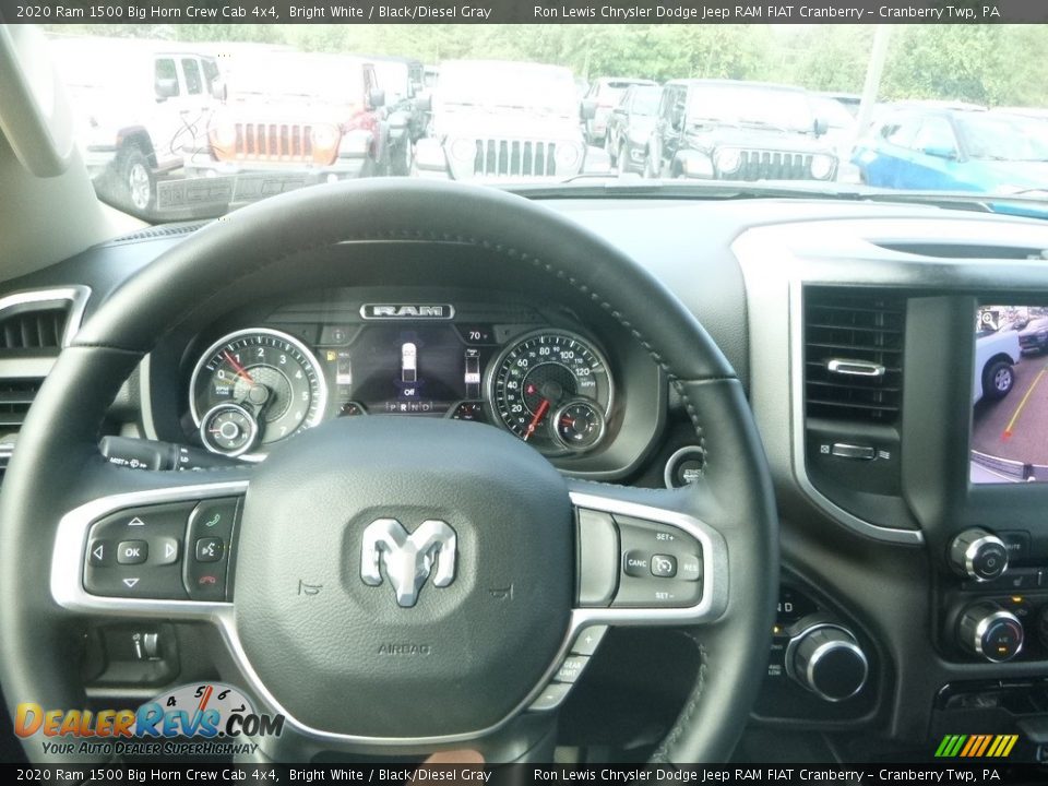 2020 Ram 1500 Big Horn Crew Cab 4x4 Bright White / Black/Diesel Gray Photo #20