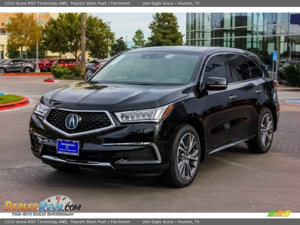 2020 Acura MDX Technology AWD Majestic Black Pearl / Parchment Photo #3