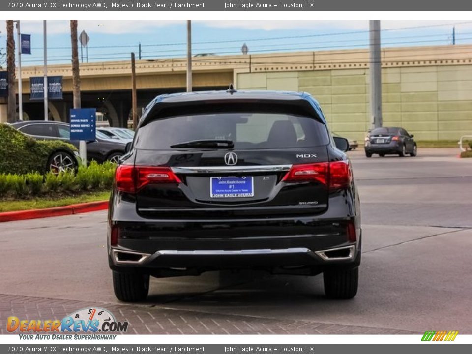 2020 Acura MDX Technology AWD Majestic Black Pearl / Parchment Photo #6