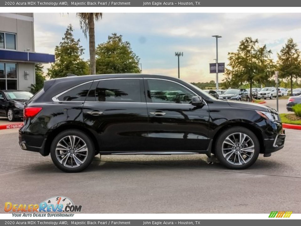 2020 Acura MDX Technology AWD Majestic Black Pearl / Parchment Photo #8