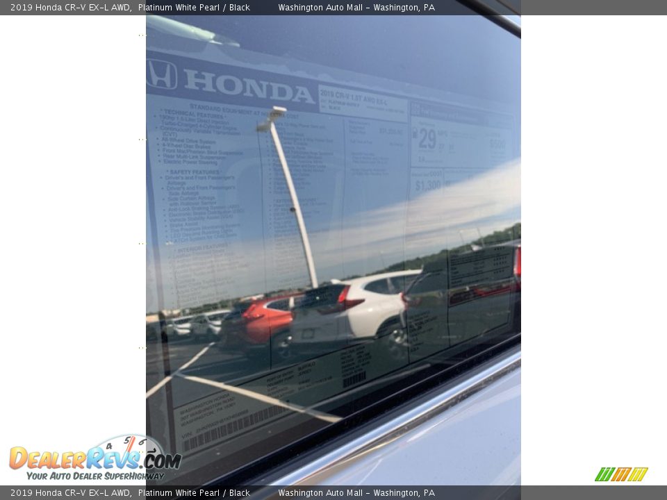 2019 Honda CR-V EX-L AWD Platinum White Pearl / Black Photo #15