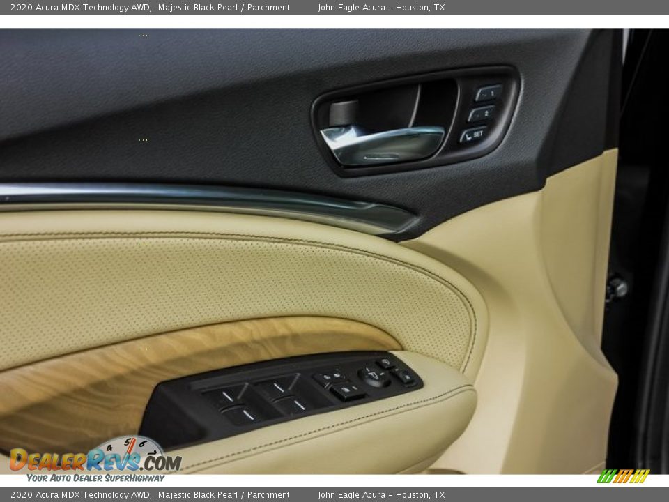 2020 Acura MDX Technology AWD Majestic Black Pearl / Parchment Photo #12