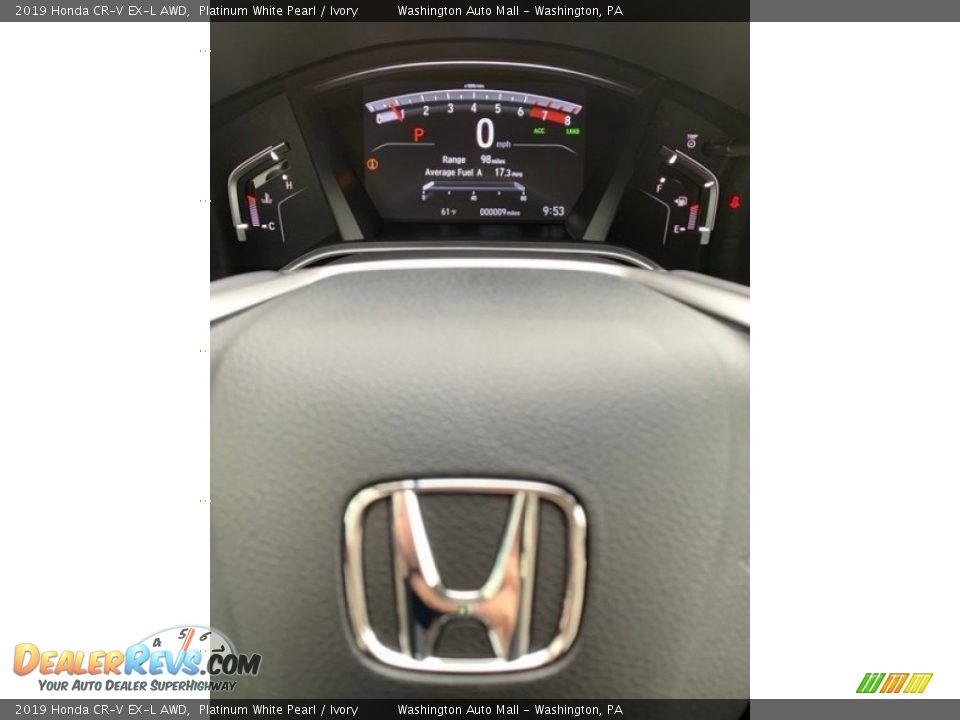 2019 Honda CR-V EX-L AWD Platinum White Pearl / Ivory Photo #32