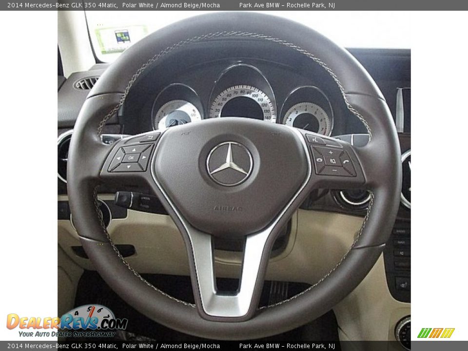 2014 Mercedes-Benz GLK 350 4Matic Polar White / Almond Beige/Mocha Photo #24