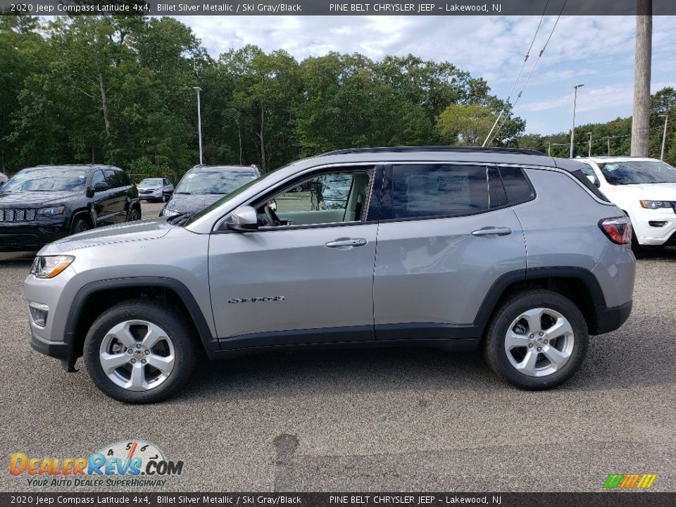 2020 Jeep Compass Latitude 4x4 Billet Silver Metallic / Ski Gray/Black Photo #3