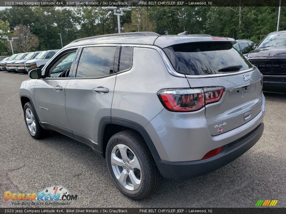 2020 Jeep Compass Latitude 4x4 Billet Silver Metallic / Ski Gray/Black Photo #4