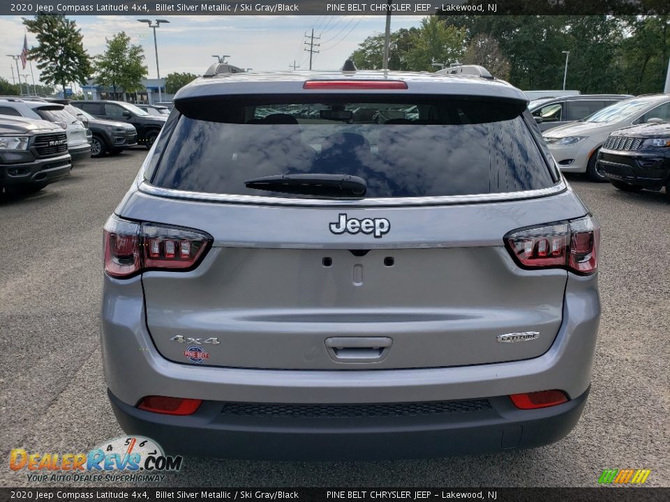 2020 Jeep Compass Latitude 4x4 Billet Silver Metallic / Ski Gray/Black Photo #5