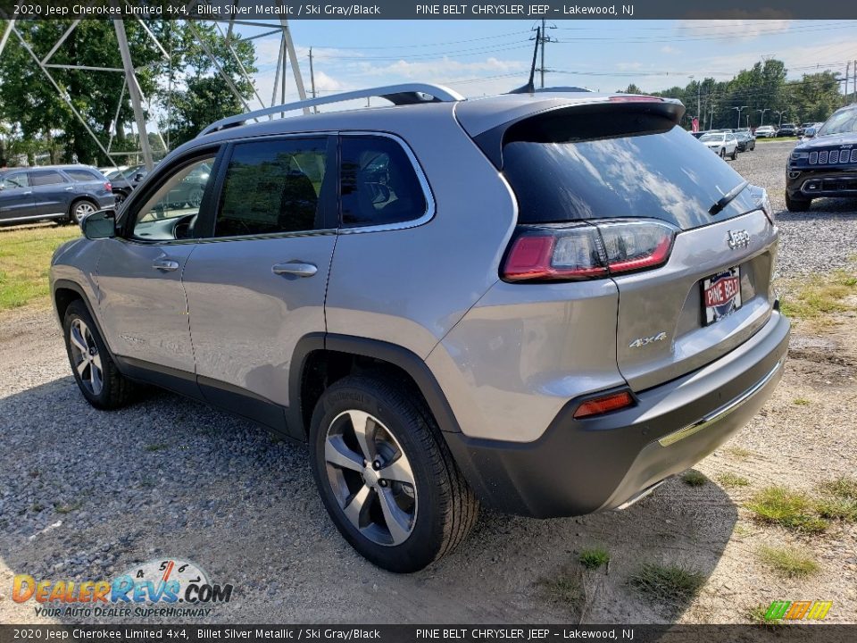 2020 Jeep Cherokee Limited 4x4 Billet Silver Metallic / Ski Gray/Black Photo #4