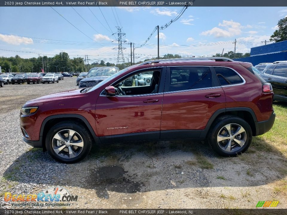 2020 Jeep Cherokee Limited 4x4 Velvet Red Pearl / Black Photo #3