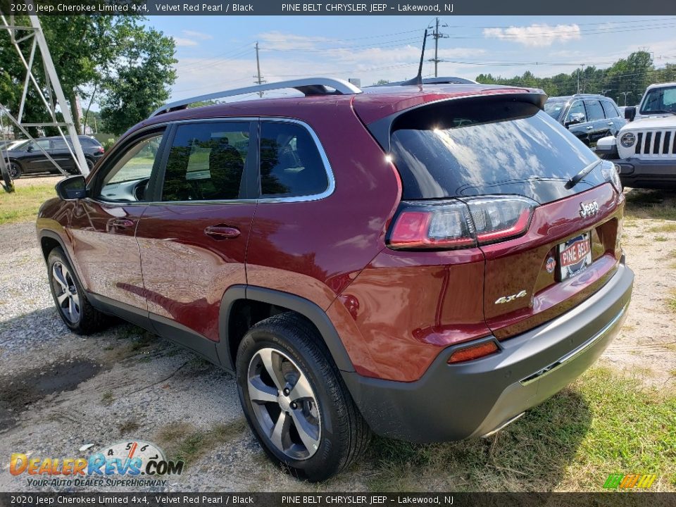 2020 Jeep Cherokee Limited 4x4 Velvet Red Pearl / Black Photo #4