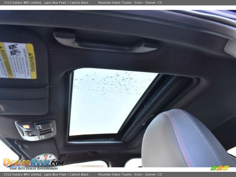2019 Subaru WRX Limited Lapis Blue Pearl / Carbon Black Photo #10