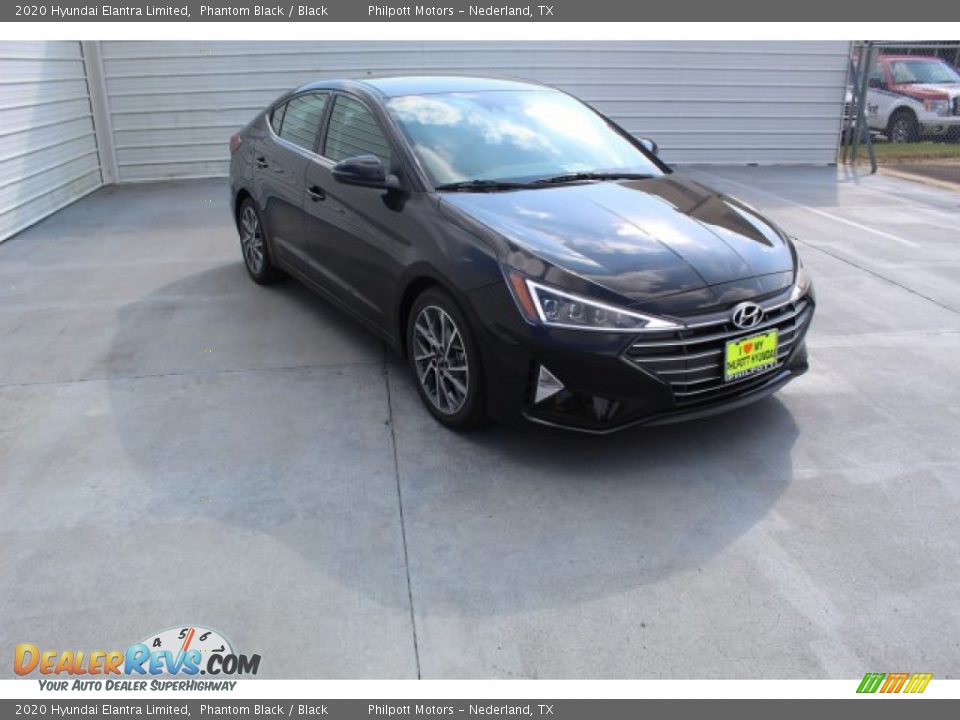 2020 Hyundai Elantra Limited Phantom Black / Black Photo #2