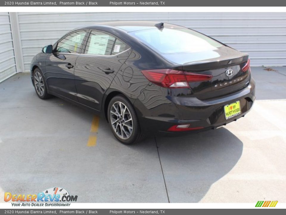 2020 Hyundai Elantra Limited Phantom Black / Black Photo #6