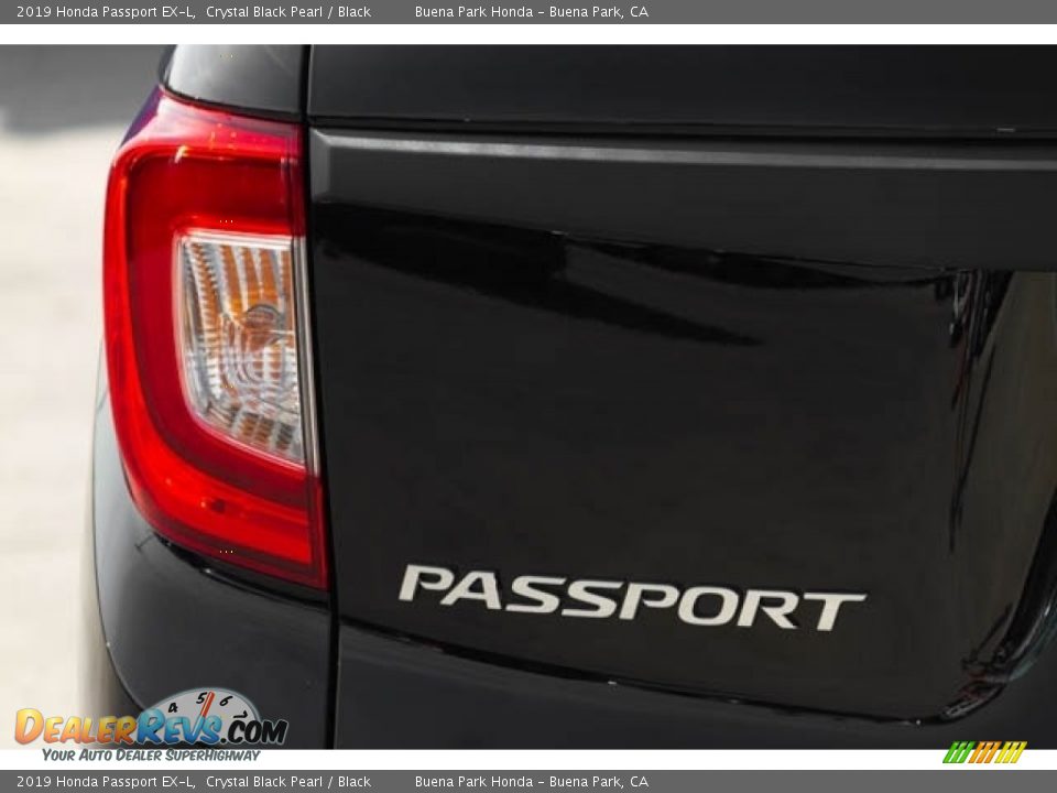 2019 Honda Passport EX-L Crystal Black Pearl / Black Photo #6