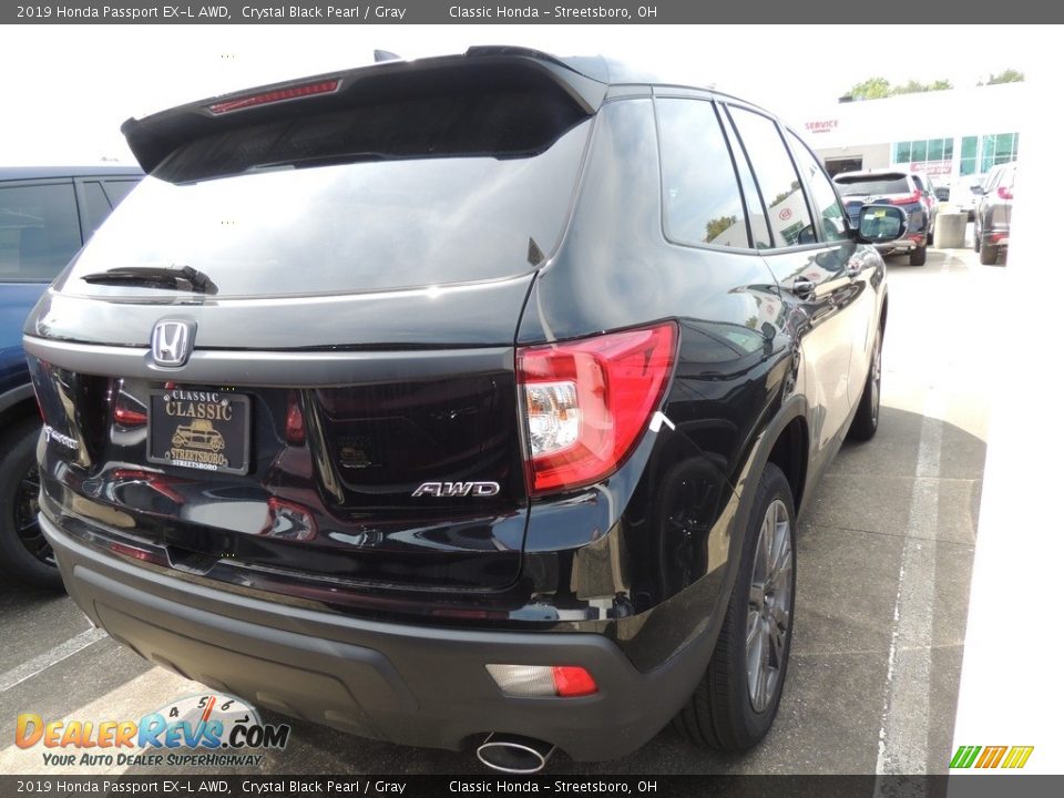 2019 Honda Passport EX-L AWD Crystal Black Pearl / Gray Photo #4