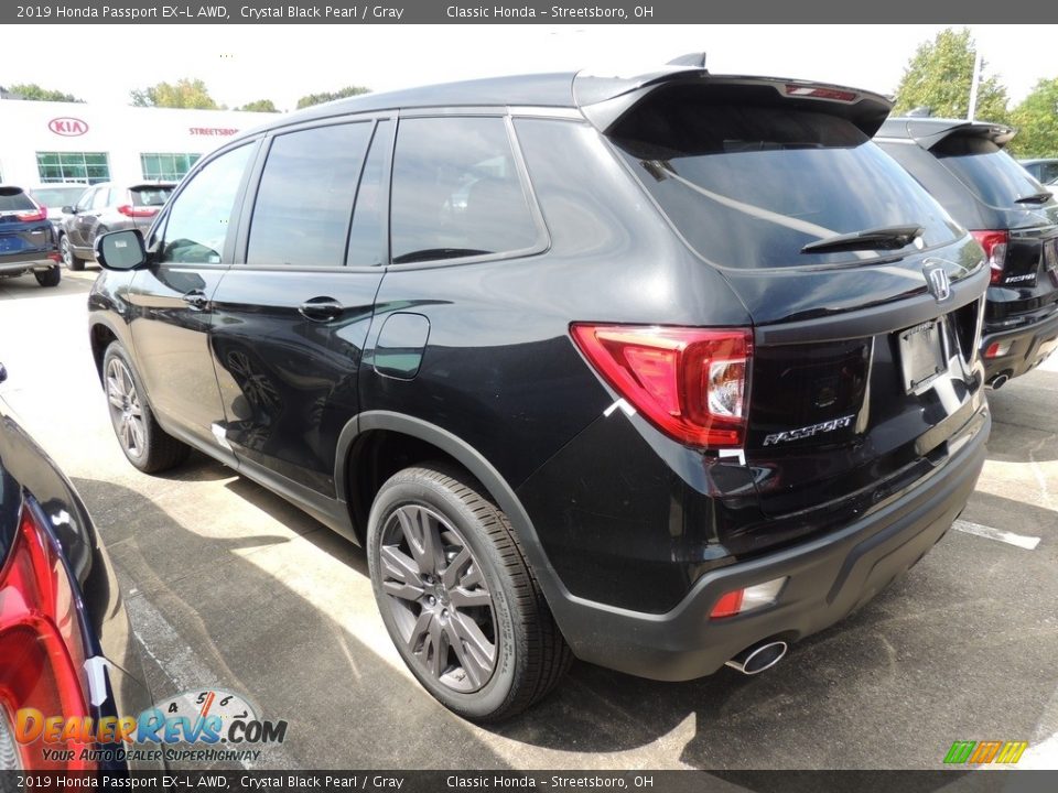 2019 Honda Passport EX-L AWD Crystal Black Pearl / Gray Photo #5